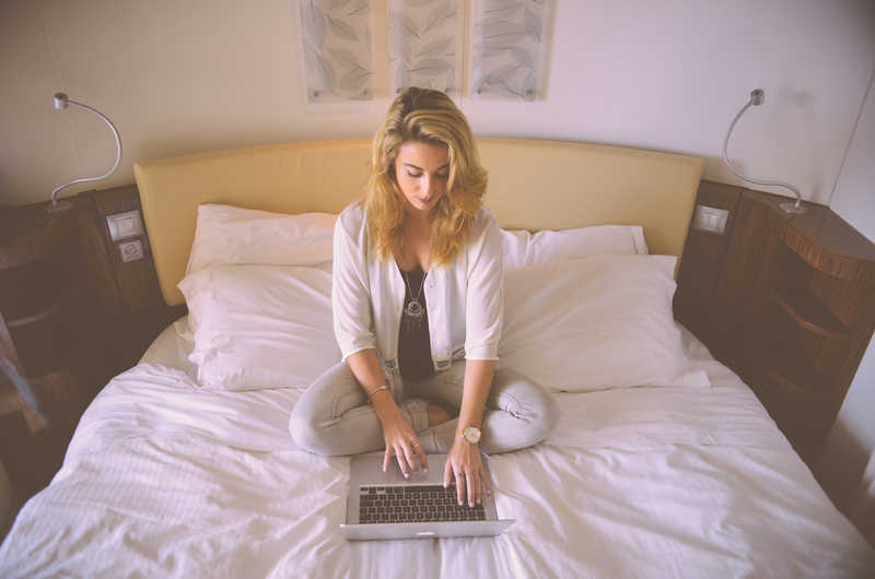 Woman with laptop