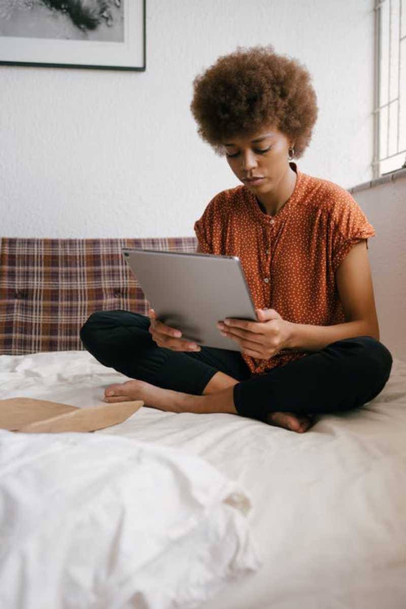 Woman with tablet